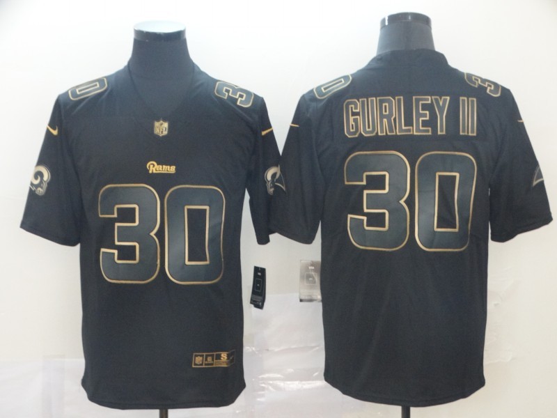 Men's Los Angeles Rams Todd Gurley II #30 Black Jersey